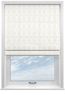 Puddle Down, Duck Stripe Dollymix - Roman Blind